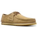 Clarks Originals Godney Lace Suede Moccasin Shoes in Dark Sand 26180758 