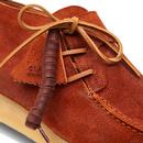 Clarks Originals Suede Lugger Mod Boots Rust Brown