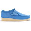 Wallabee Clarks Originals Retro Blue Suede Shoes