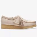Clarks Originals Women's Wallabee Leather Moccasin Shoes in Beige 26175773
