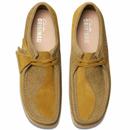 Wallabee Clarks Originals Combi Olive Suede Shoes