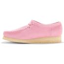 Wallabee Clarks Originals Candy Pink Suede Shoes