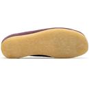 Wallabee Clarks Originals 60s Plum Suede Shoes