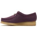 Wallabee Clarks Originals 60s Plum Suede Shoes