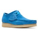 Clarks Originals Wallabee Suede Shoes in Blue 26170534