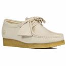 Clarks Originals Wallabee women's Retro Synthetic Vegan Shoes in Off White