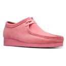 Clarks Originals Wallabees Bright Pink Suede Retro Shoes