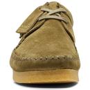 Weaver CLARKS ORIGINALS Suede Moccasin Shoes Green