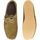 Weaver CLARKS ORIGINALS Suede Moccasin Shoes Green