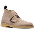 Clarks Originals Desert Boots in Wolf Suede 26180643