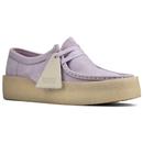 wallabee cup clarks originals womens crepe shoes lilac
