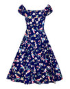 Dolores COLLECTIF 50s Vintage Charming Birds Dress