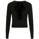 Tracy COLLECTIF Keyhole Vintage 50s Jumper Black