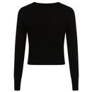 Tracy COLLECTIF Keyhole Vintage 50s Jumper Black