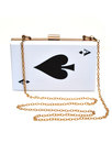 COLLECTIF Ace of Spades 70s Rock N Roll Clutch Bag