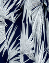 Akiko COLLECTIF Retro Palm Print Palazzo Trousers