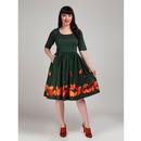 Amber-Lea COLLECTIF Autumn Leaves Swing Dress 