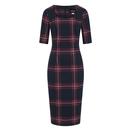 amber collectif plaid blanket check pencil dress 