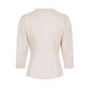 Andra COLLECTIF Plain Vintage 50s Blouse In Cream