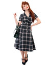 COLLECTIF VINTAGE Caterina Sherwood Check Dress