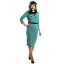 Christine COLLECTIF 50s Vintage Pencil Dress Green