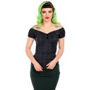 Dolores COLLECTIF Vintage Blackwatch Tartan Top