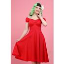 Dolores COLLECTIF Vintage 1950s Doll Dress (Red)