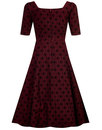 Dolores COLLECTIF Vintage 1950s Brocade Doll Dress