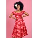 Dolores COLLECTIF 1950s Red Polka Dot Doll Dress