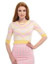 Esme COLLECTIF Retro Fifties Womens Knitted Top 