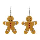 + Gingerbread Man COLLECTIF Retro Drop Earrings
