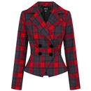 Collectif Womenswear Halle Smoky Check Suit Jacket
