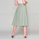 Hetty Collectif Retro 50s Gingham Flared Skirt G