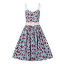 Jade COLLECTIF Vintage 50s Strawberry Swing Dress