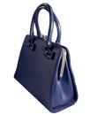 Jessica COLLECTIF Retro 1950s Bow Handbag in Navy