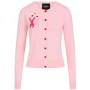 Collectif Jessie Some Bunny To Love Retro Cardigan in Pink