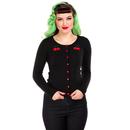 Jo COLLECTIF 50's Retro Knitted Cherry Cardigan B