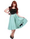 Kitty Cat COLLECTIF Retro 50s Vintage Swing Skirt
