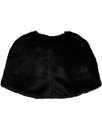 Lillian COLLECTIF Vintage 50s Faux Fur Cape BLACK