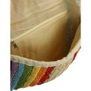 Liza COLLECTIF Vintage Woven Rainbow Summer Bag
