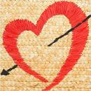 Mimi COLLECTIF Polka Dot Love Heart Straw Handbag