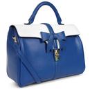 Roberta LULU HUN Retro Vintage Bow Bag in Blue