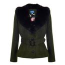 Molly COLLECTIF Vintage Faux Fur Collar Jacket OG