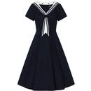 Nene COLLECTIF Retro 1950s Sailor Swing Dress