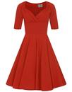 Trixie Doll COLLECTIF Retro 50s Vintage Dress Red 
