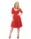 Trixie Doll COLLECTIF Retro 50s Vintage Dress Red 