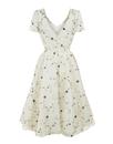 Nina COLLECTIF Floral Embroidered Swing Dress
