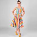 Nova COLLECTIF Dreamy Rainbow 50s Swing Dress