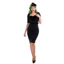 Ophelia COLLECTIF 50s Heart Applique Wiggle Dress 