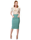 Talis COLLECTIF Vintage 1950s Plain Pencil Skirt
